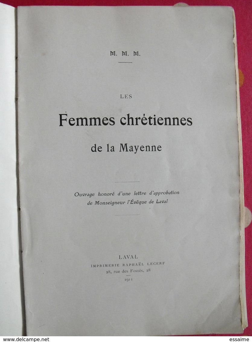 Les Femmes Chrétiennes De La Mayenne. R. Lecerf 1911. Laval - Pays De Loire