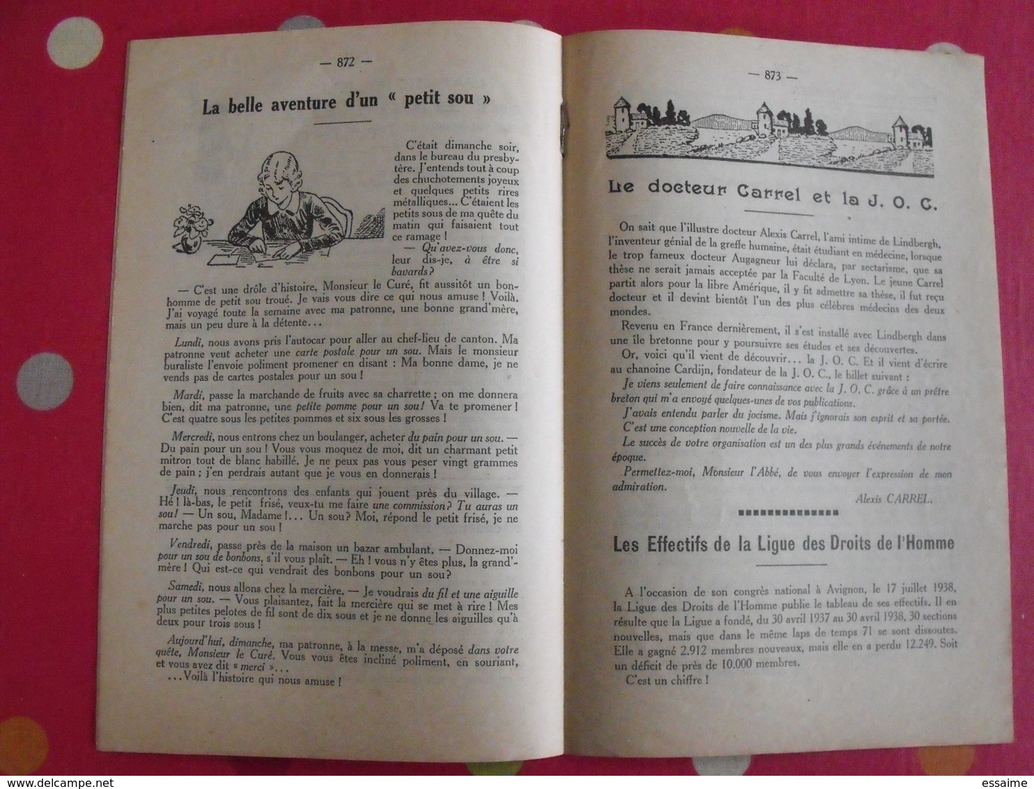 Bulletin Paroissial De Sainte-Madeleine De Segré. N° 60 Septembre 1938. Angers Persécutions Allemagne - Pays De Loire