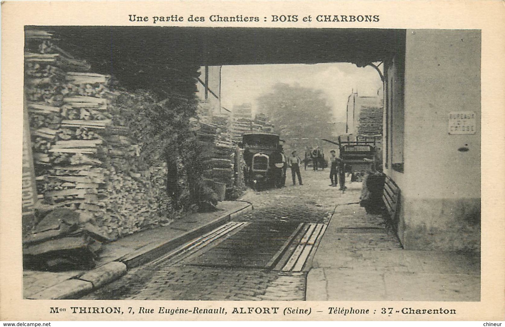 ALFORT CHANTIERS BOIS ET CHARBONS MAISON THIRION RUE EUGENE RENAULT - Autres & Non Classés