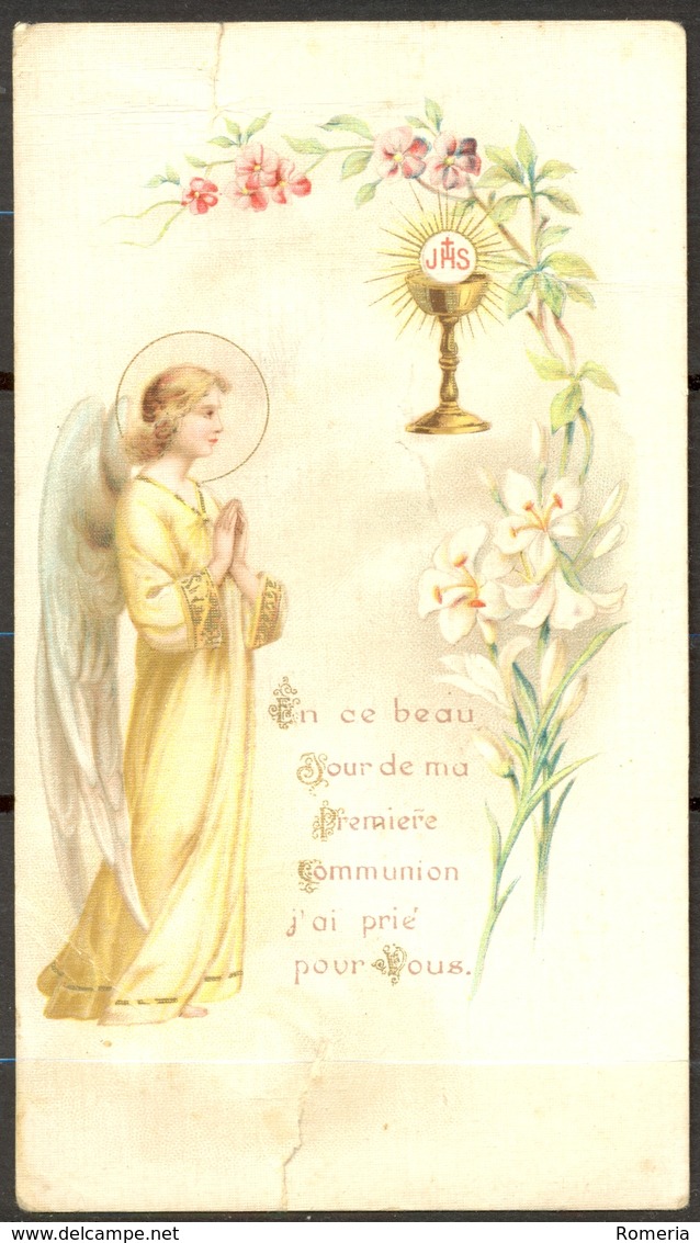 Souvenir De La Première Communion D'Henriette PANNIER Faite En L'Eglise De Crécy En Brie (77) - 22 Mai 1921 - Images Religieuses