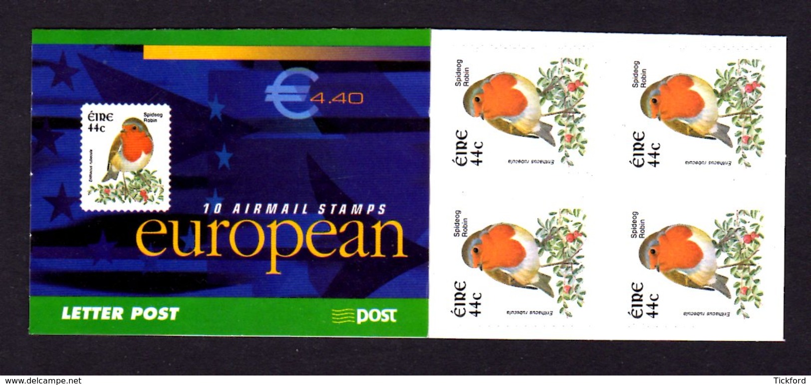 IRLANDE 2002 - CARNET Yvert C1438 - NEUF** MNH - Faune, Oiseaux, Birds - Carnets