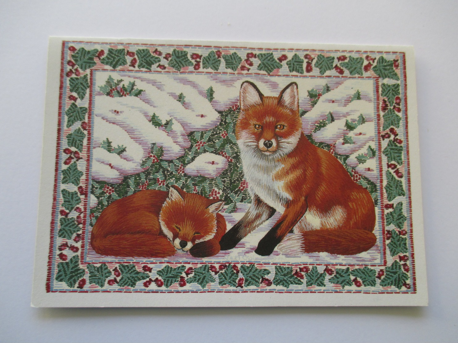 Illustration Renard  Carte Non écrite Red Fox - Autres & Non Classés