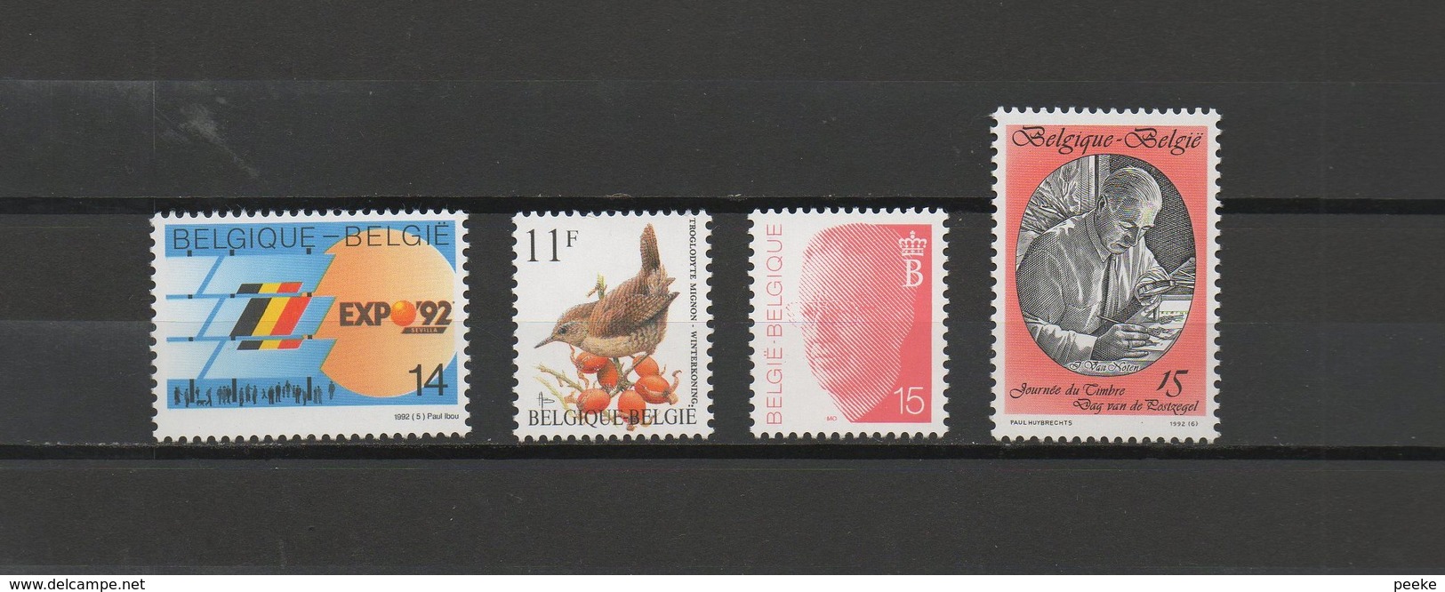 België Nrs. 2448 + 2449 + 2450 + 2451 Xx  -   Postprijs - Unused Stamps