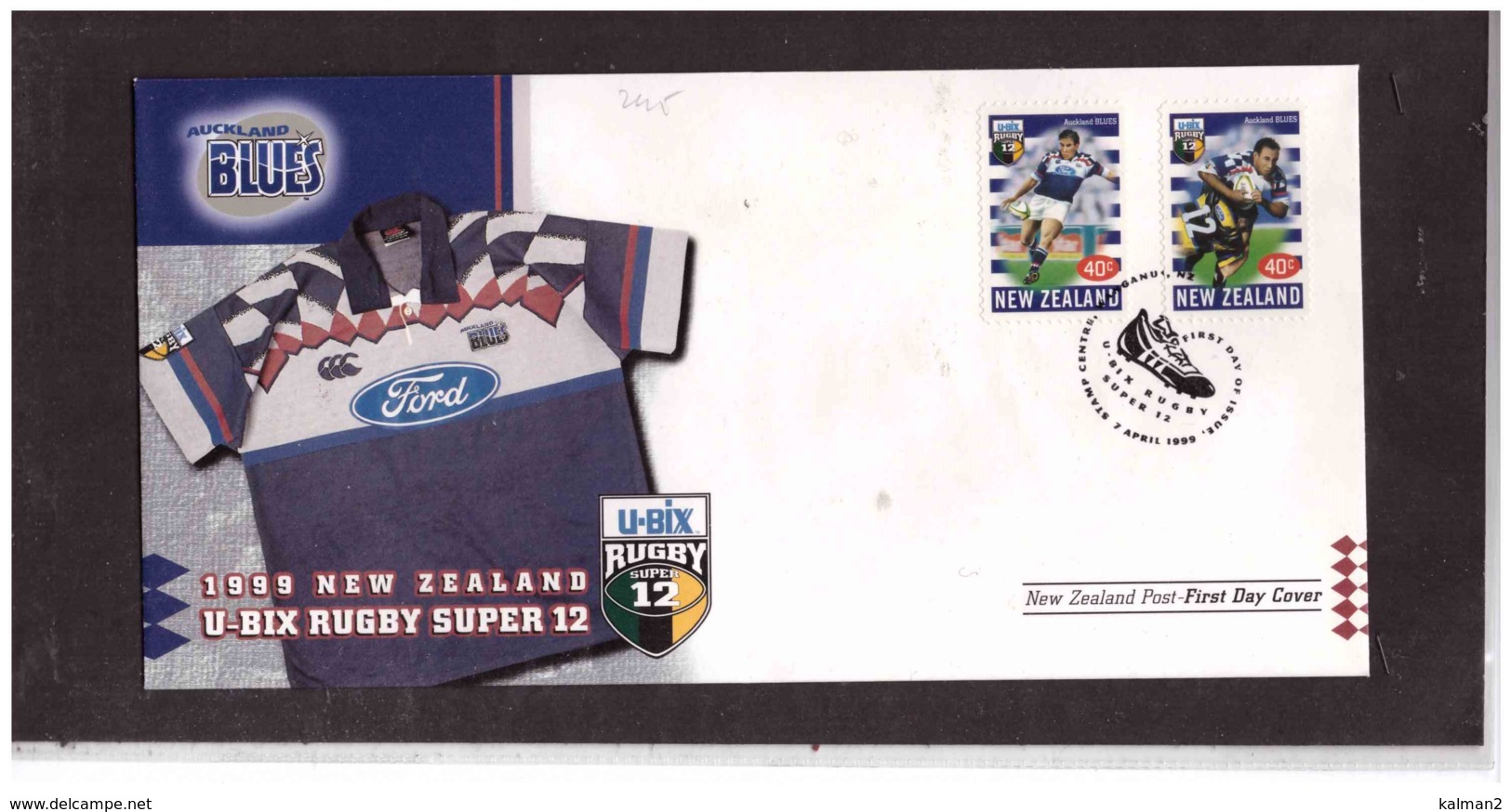 NZFDC245 - WANGANUI   7.4.1999   /  FDC Y.T. Nr.  1697/1706   (  CAT.  A.C.S.  Nr. 1557/1561   ) - Rugby