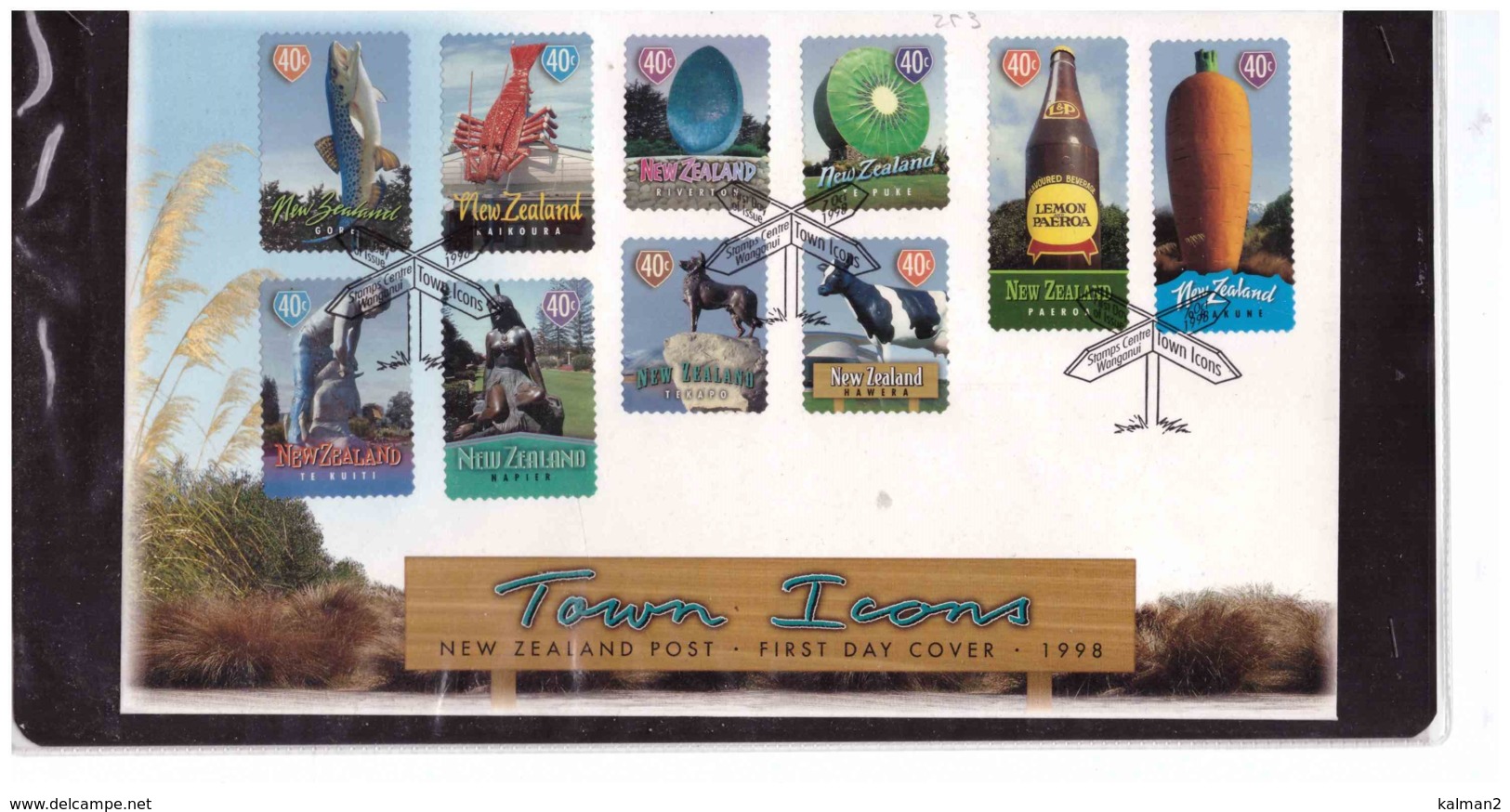 NZFDC253 - WANGANUI   7.10.1998   /  FDC Y.T. Nr.  1664/1673   (  CAT.  A.C.S.  Nr.  1515/1524  ) - FDC