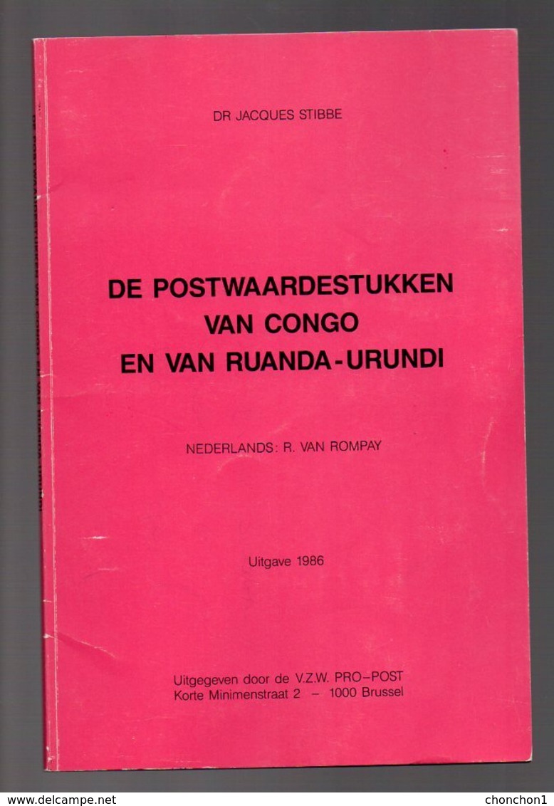 CONGO - BOOK - LIVRES - PWS Van Congo En Van Ruanda-Urundi - Stibbe 1986 - NL - Unused Stamps