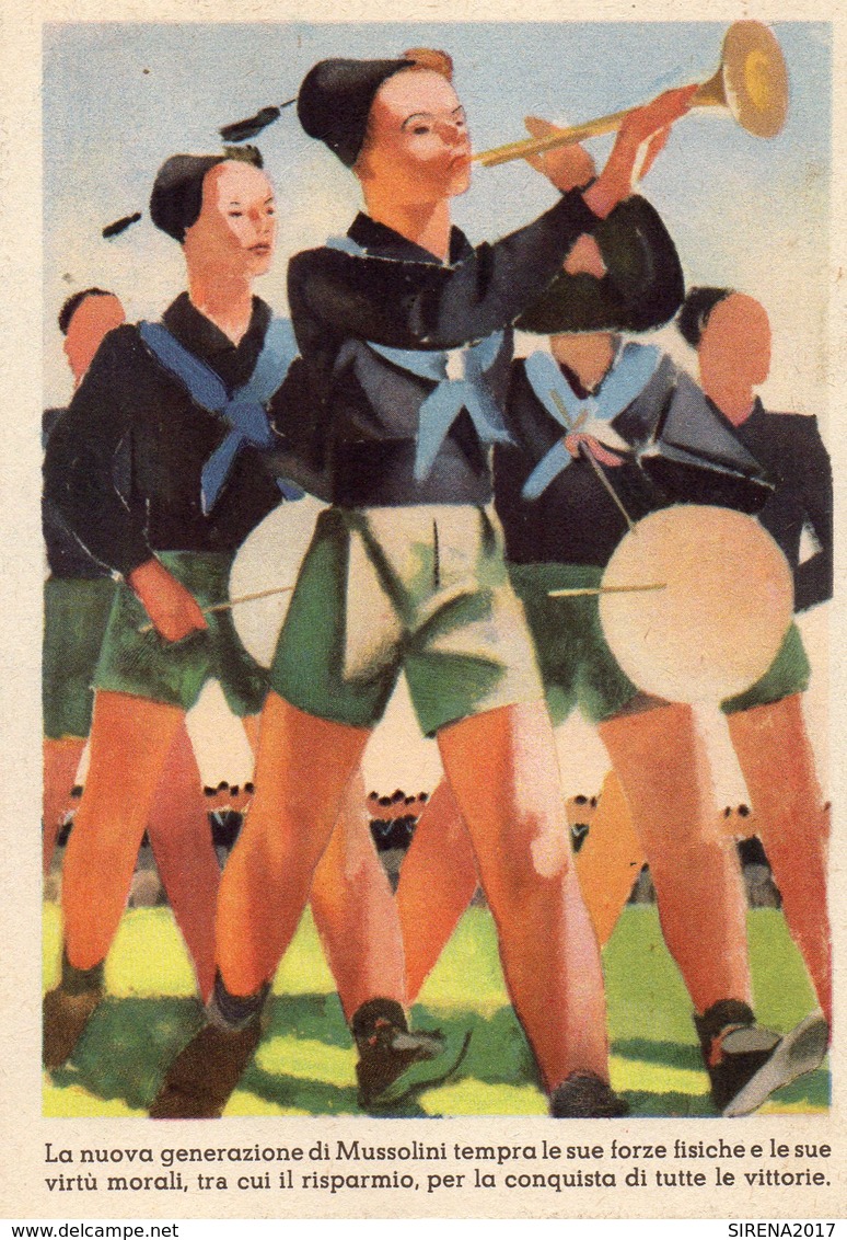 CARIPLO 1938 - LA NUOVA GENERAZIONE.......MUSSOLINI - NON VIAGGIATA - Publicité