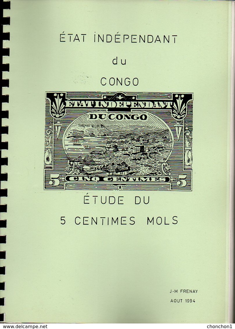 CONGO - BOOK - LIVRES - FRENAY 1994 - PLANCHAGE - MOLS 5c - Neufs