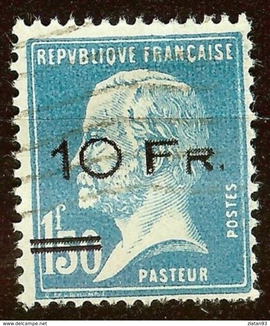 SUPERBE POSTE AERIENNE N°4 Pasteur Oblitéré Coté 12 500 € SURCHARGE MODERNE - 1927-1959 Usati