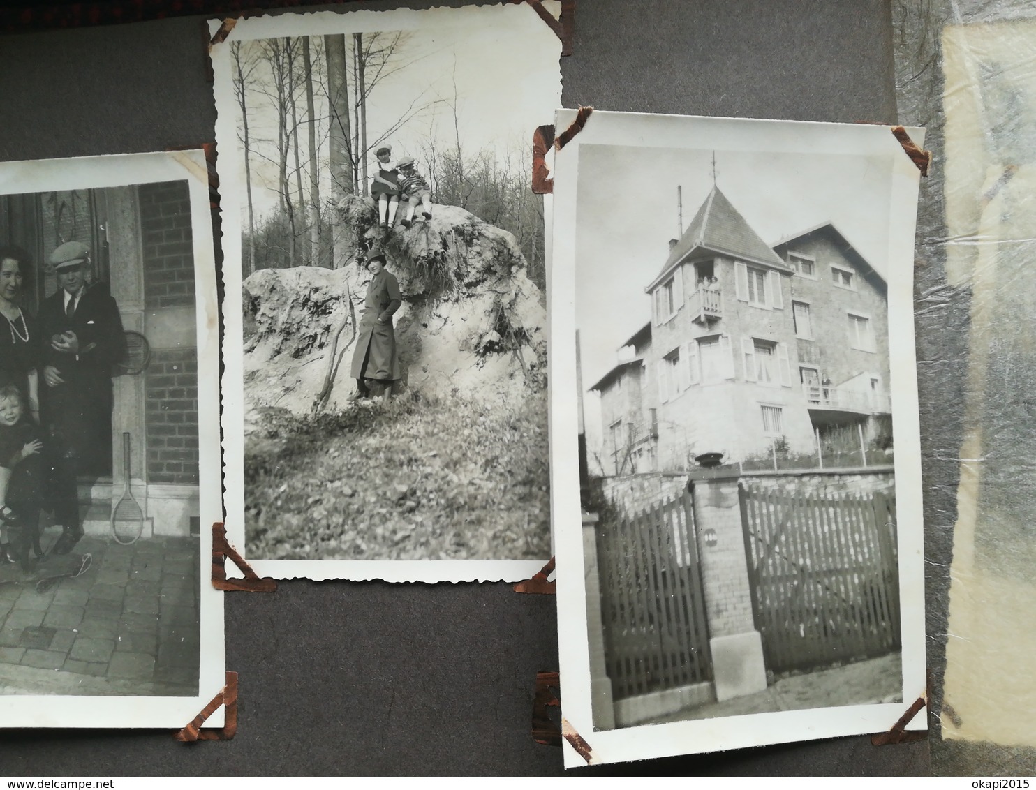 150  PHOTOS ORIGINALES NOIR-BLANC ANNÉES 1950 ET ANTÉRIEURES DONT DEUX ALBUMS DE FAMILLE DE BELGIQUE