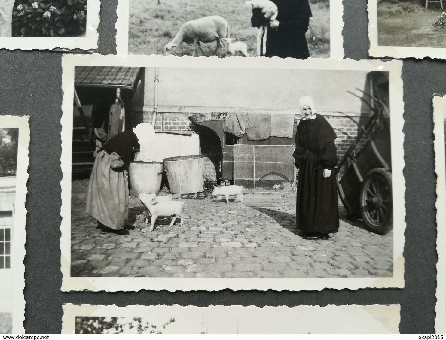 150  PHOTOS ORIGINALES NOIR-BLANC ANNÉES 1950 ET ANTÉRIEURES DONT DEUX ALBUMS DE FAMILLE DE BELGIQUE