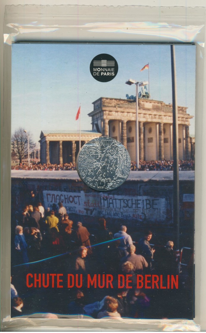 10 Euro Frankreich 2019 Silber Im Blister 30 Jahre Berliner Mauerfall   (55840-4) - Frankreich