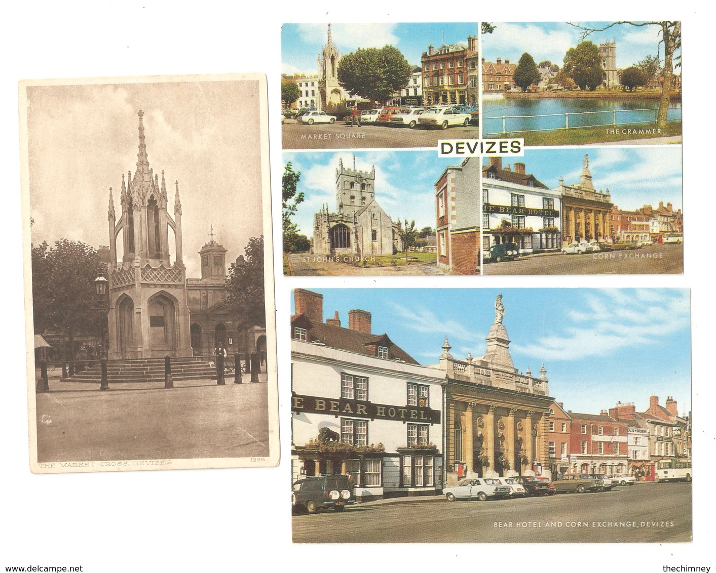 THREE OLD POSTCARDS OF DEVIZES - Other & Unclassified
