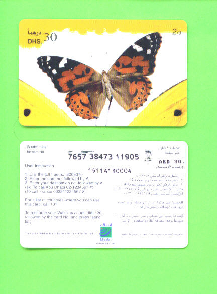 UNITED ARAB EMIRATES - Remote Phonecard As Scan - Ver. Arab. Emirate