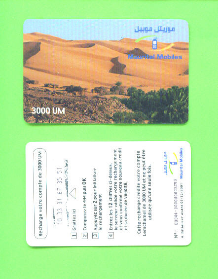 MAURITANIA - Remote Phonecard As Scan - Mauritanie