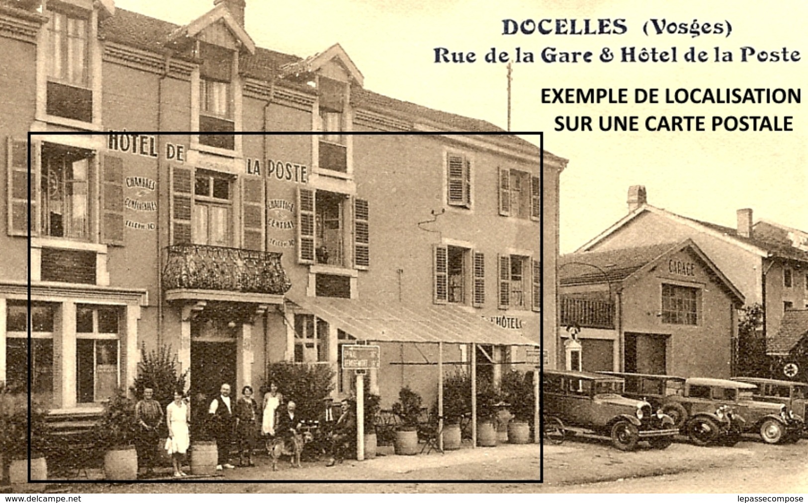 TOP DOCELLES - 1940 - L' OCCUPANT ALLEMAND RÉQUISITIONNE L' HOTEL DE LA POSTE COMME POSTE LOCAL DE GARDE DE LA COMMUNE - Autres & Non Classés