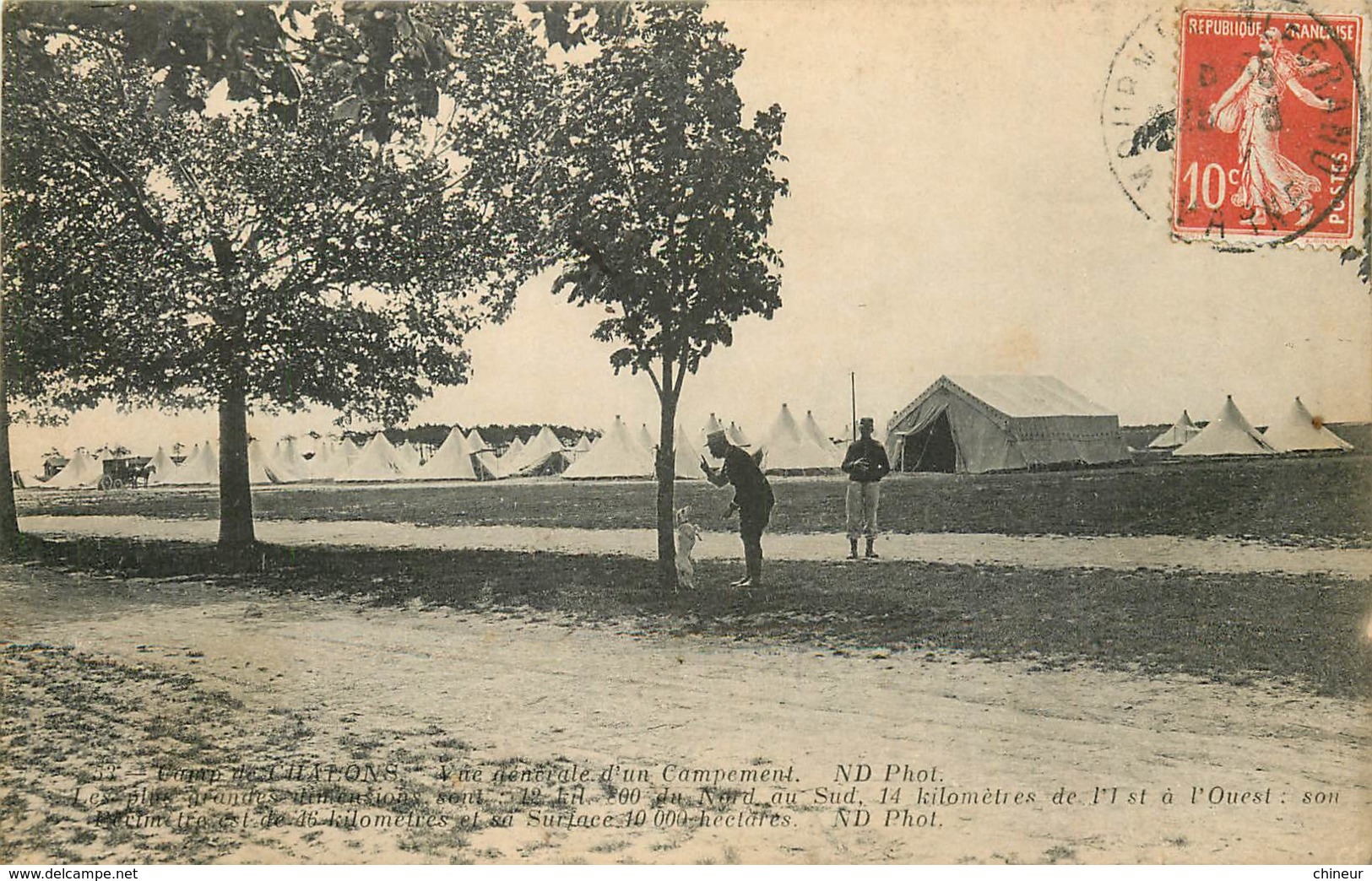 CAMP DE CHALONS VUE GENERALE D'UN CAMPEMENT - Châlons-sur-Marne