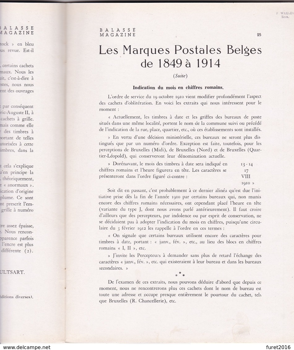 BALASSE MAGAZINE N° 24    (d Autres N° Disponibles Contactez Moi ) - Frans (tot 1940)