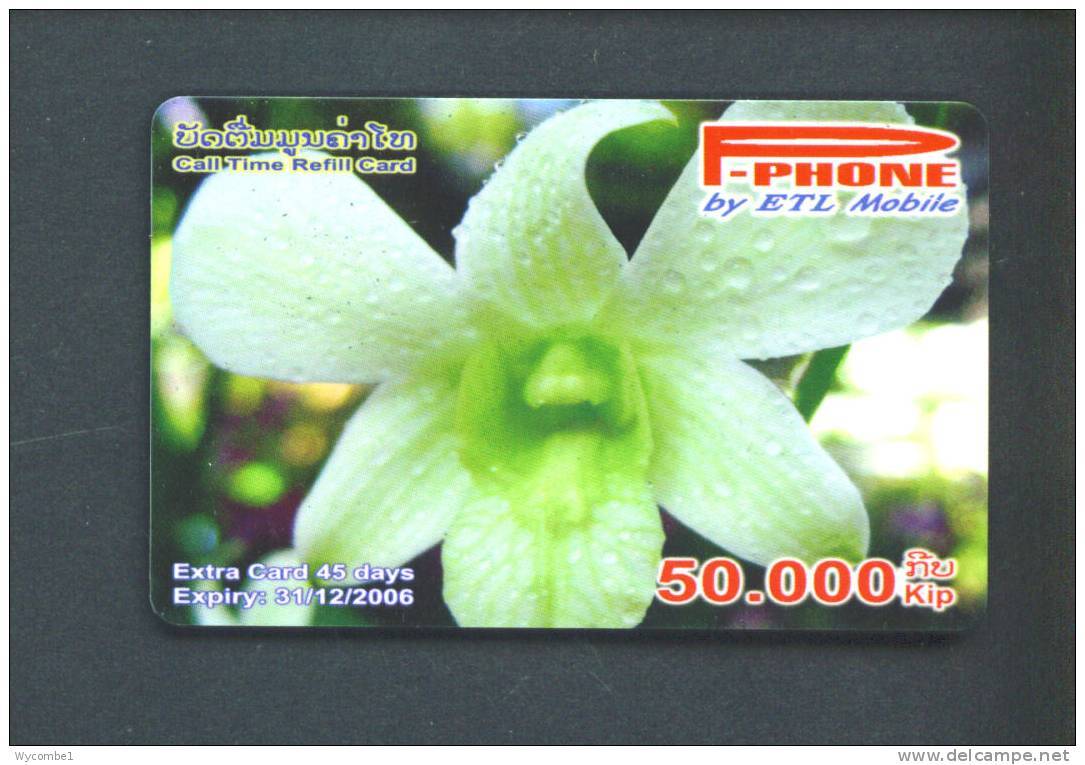 LAOS  -  Remote Phonecard As Scan - Laos