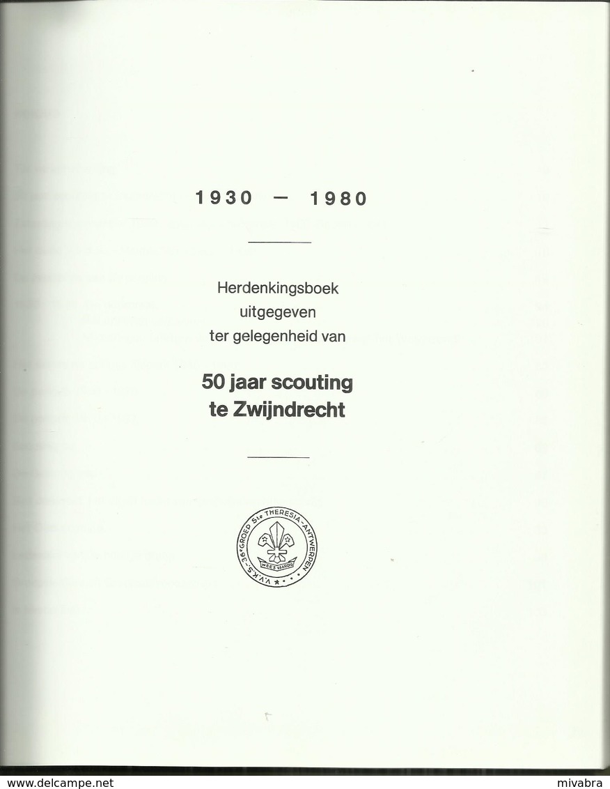 ZWIJNDRECHT 50 JAAR SCOUTING 1930-1980 VVKS 36e GROEP Ste THERESIA ANTWERPEN - SCOUTS SCOUTISME - Histoire