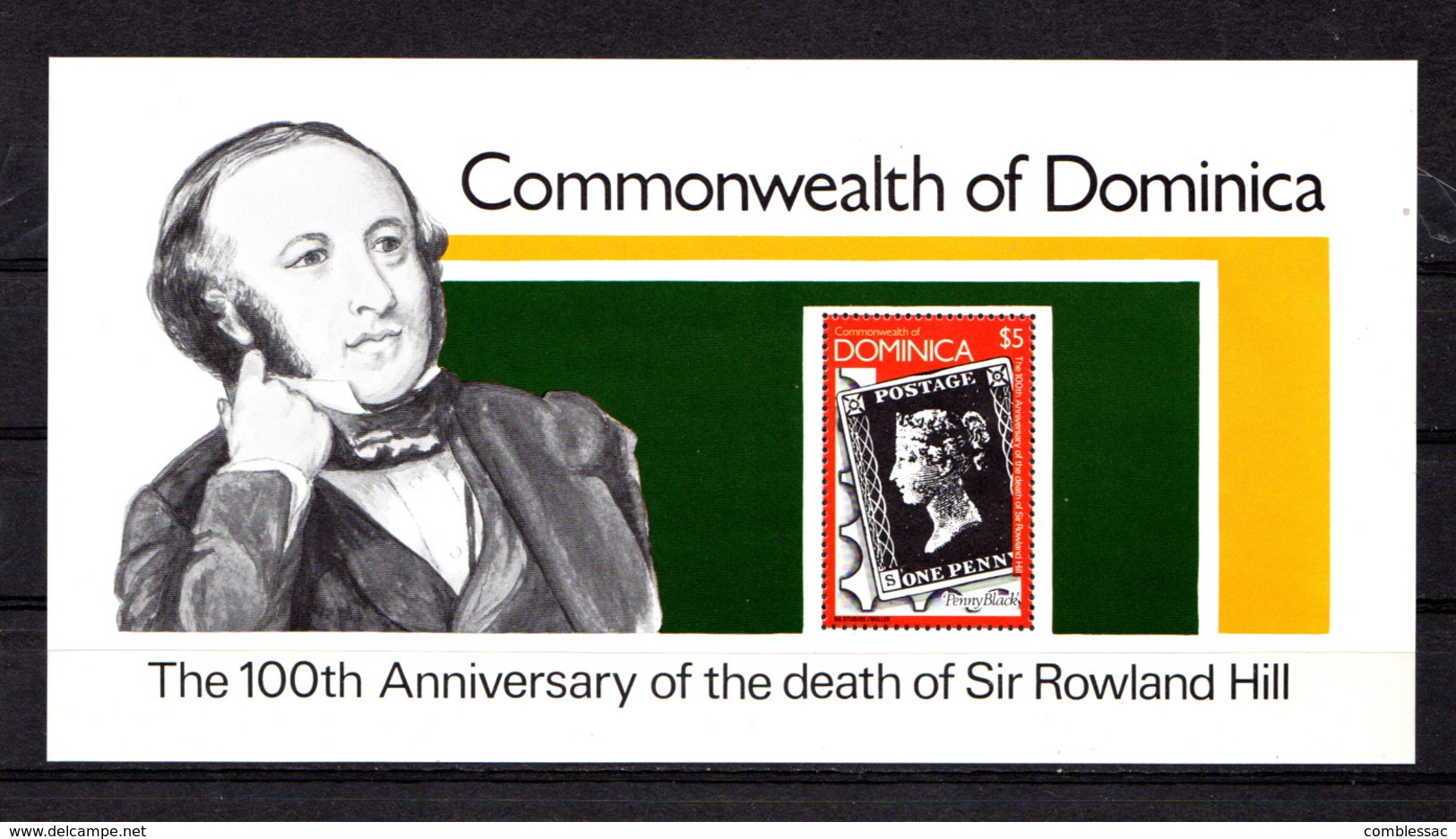 DOMINICAI   1979    Death  Centenary  Of  Sir  Rowland  Hill   Sheetlet      MNH - Dominica (1978-...)