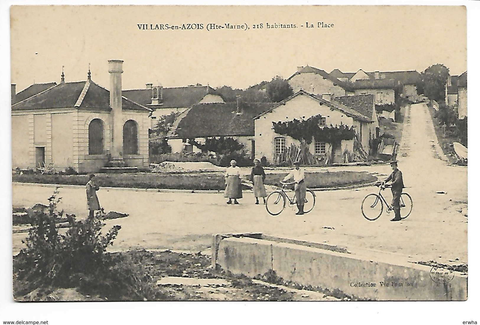 VILLARS En AZOIS 1913 PLACE ANiMéE Pr Laferté Ville Sous La Ferté Châteauvillain Joinville Chaumont Langres Saint Dizier - Autres & Non Classés