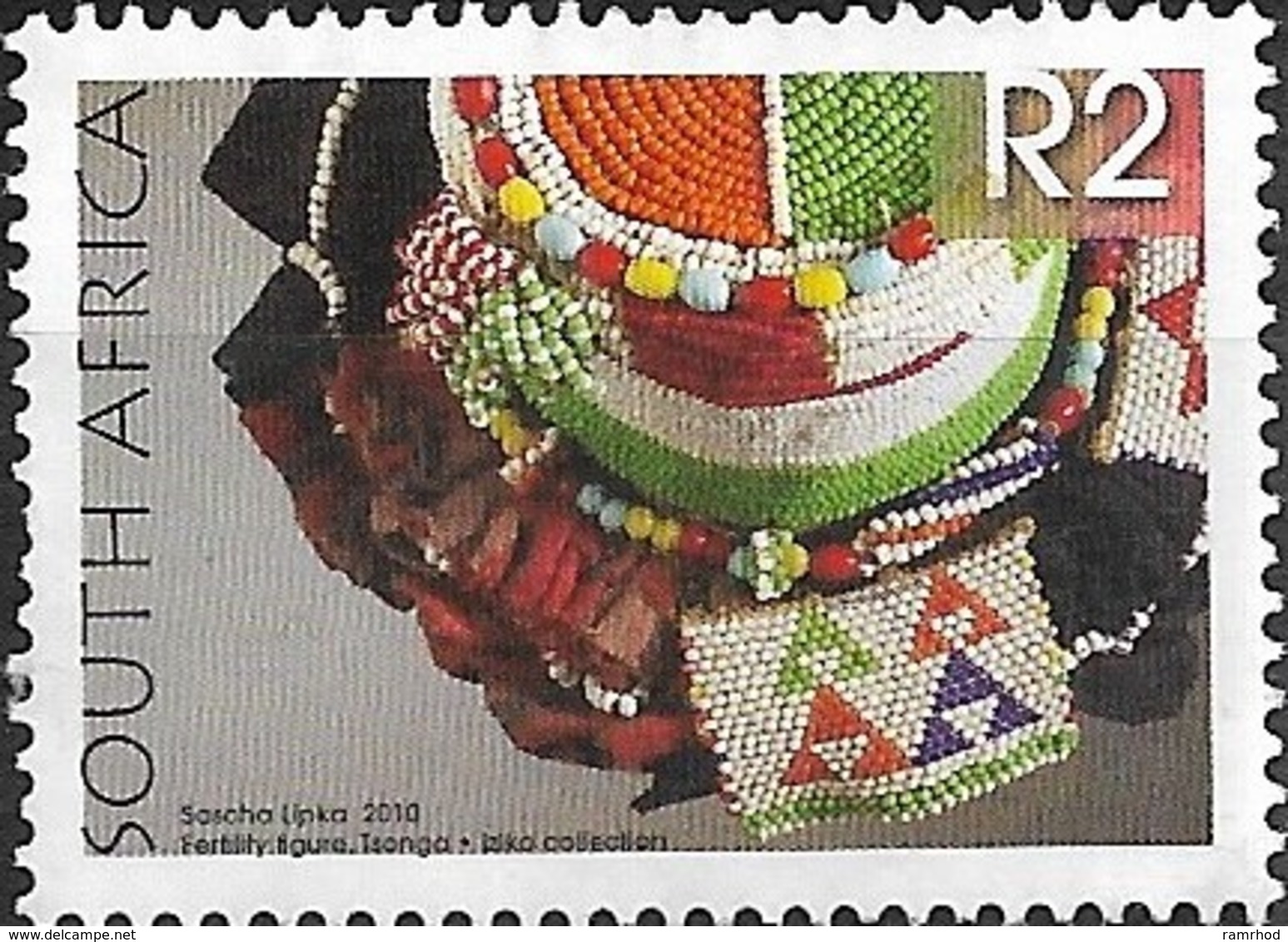 SOUTH AFRICA 2010 Crafts - 2r - Tsonga Fertility Figure MNG - Unused Stamps