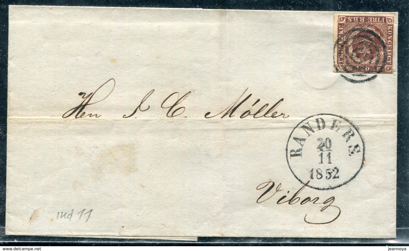 DANEMARK - N° 2 / LSC DE RANDERS LE 20/11/1852 - TB - Covers & Documents