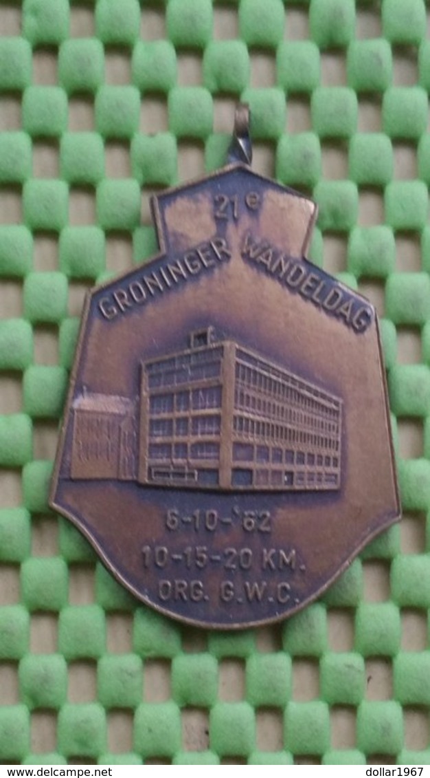 Medaille / Medal - Medaille - Groninger Wandeldag 6-10-1962 ( Org. G.W.C ) - The Netherlands - Autres & Non Classés