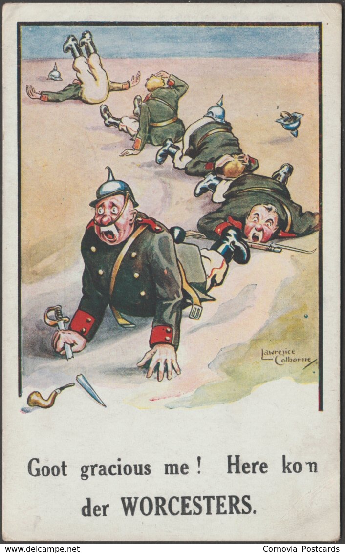 Goot Gracious Me! Here Kom Der Worcesters, C.1915 - Mack Postcard - Humoristiques