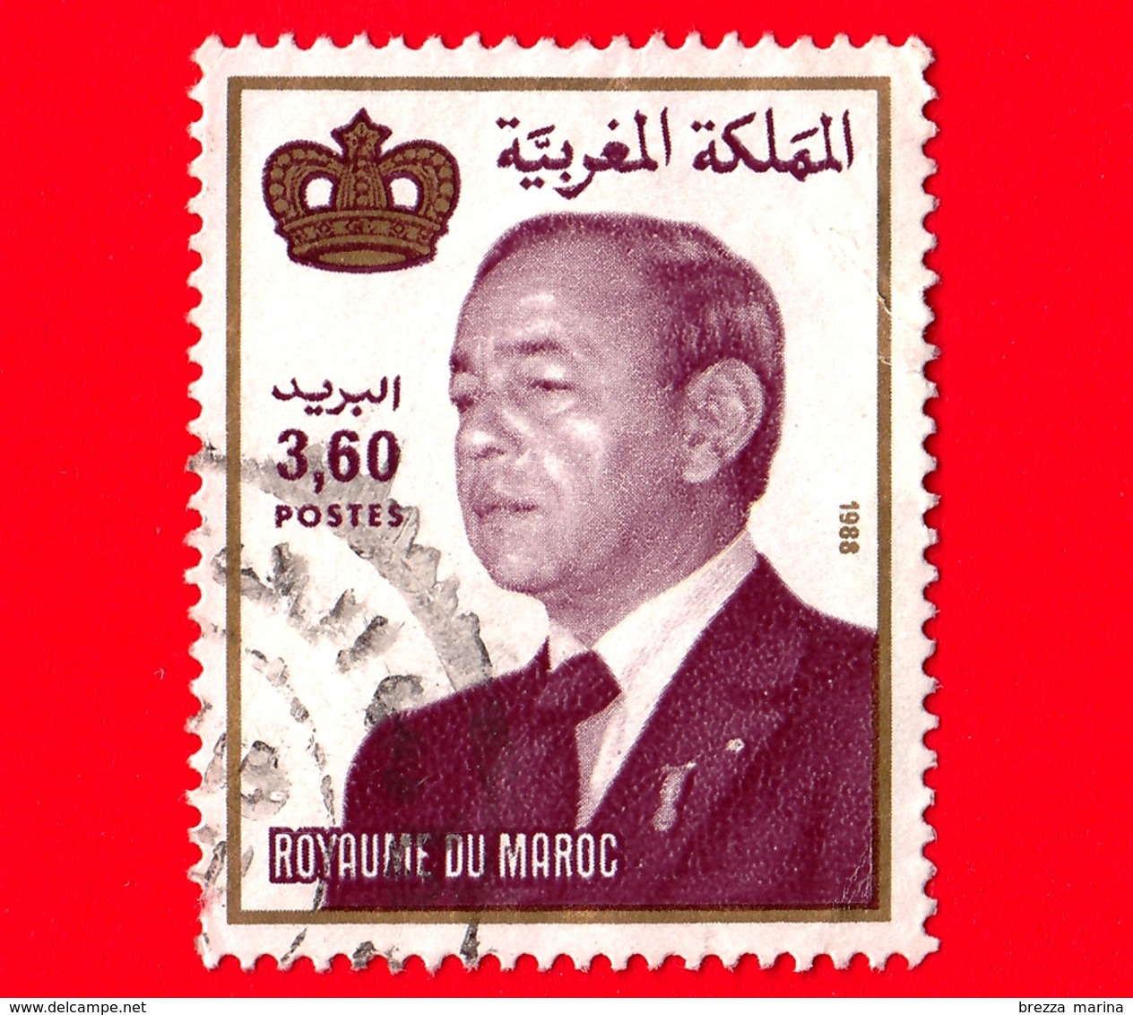 MAROCCO - Usato - 1988 - Re Hassan II (1981-1999) - 3.60 - Marocco (1956-...)