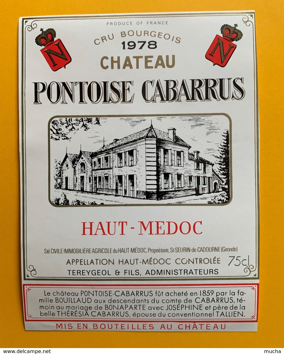10032 - Château Pontoise Cabarrus 1978 Haut-Médoc - Bordeaux