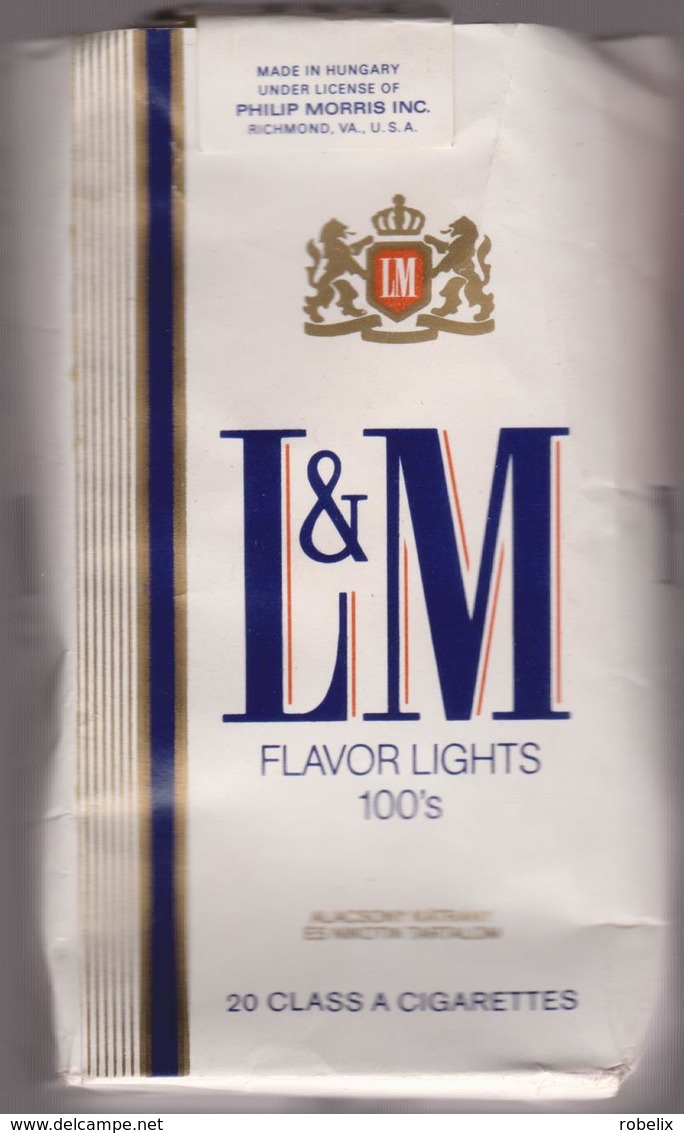 L & M-  Empty Cigarettes Paper Box - Around 1970 - Zigarettenetuis (leer)