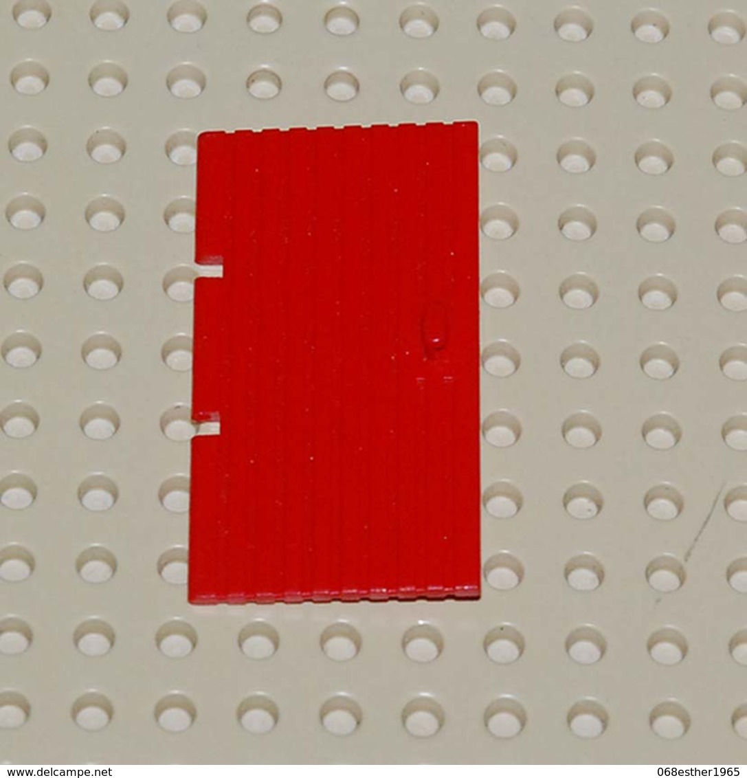 Lego Porte Maison Chateau 1x4x6 Rouge Ref 3644 Poignée Recto Verso - Lego Technic