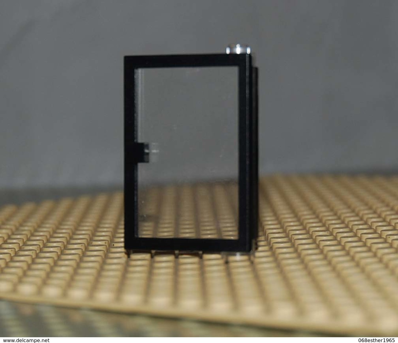 Lego Porte Noir 1 X 4 X 5 Droite Avec Verre Transparent Ref 73435c01 - Lego Technic