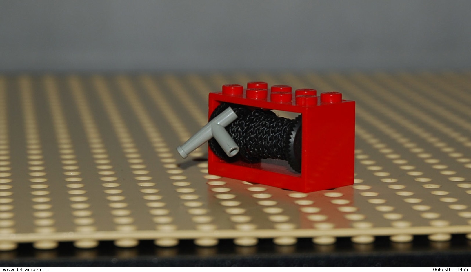 Lego Bobine Rouge 2x4x2 Complet Avec Enrouleur Fil Et Buse Simple Ref 4209c02 - Lego Technic