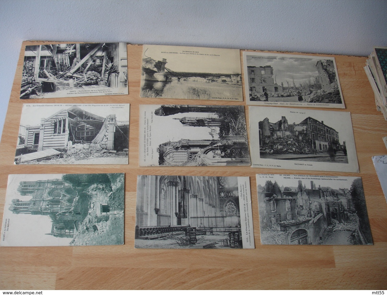 Lot De 51 Carte Guerre 14.18 Ruines - Oorlog 1914-18