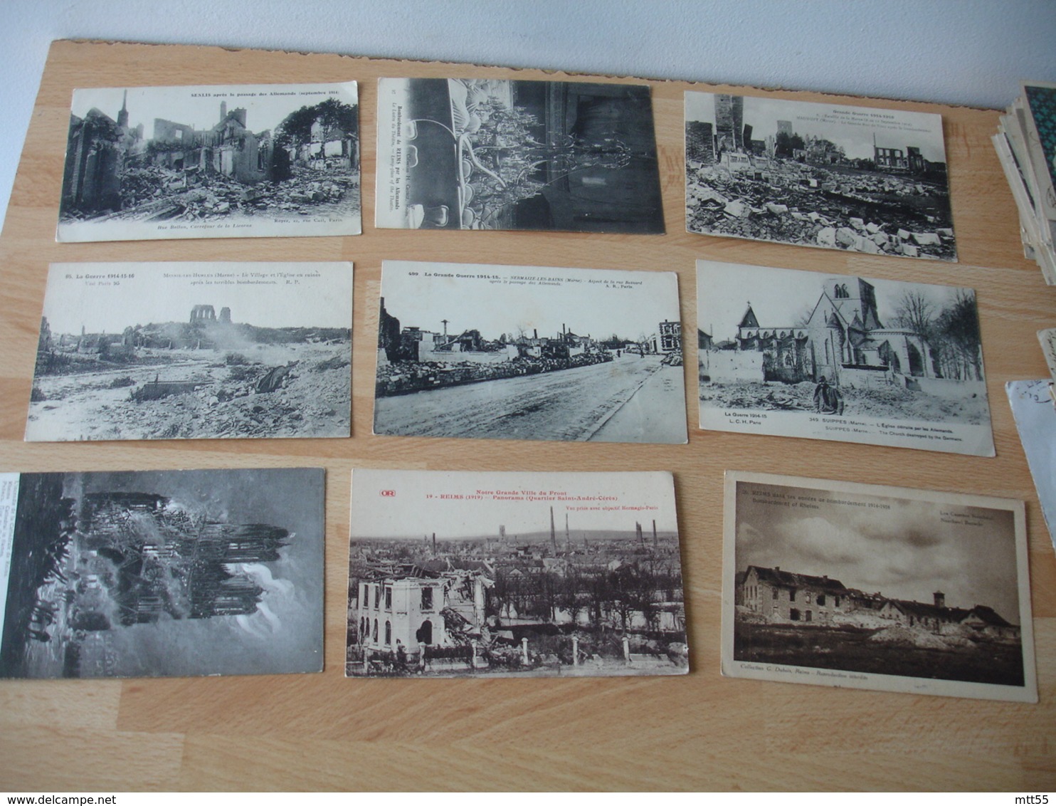 Lot De 51 Carte Guerre 14.18 Ruines - Oorlog 1914-18