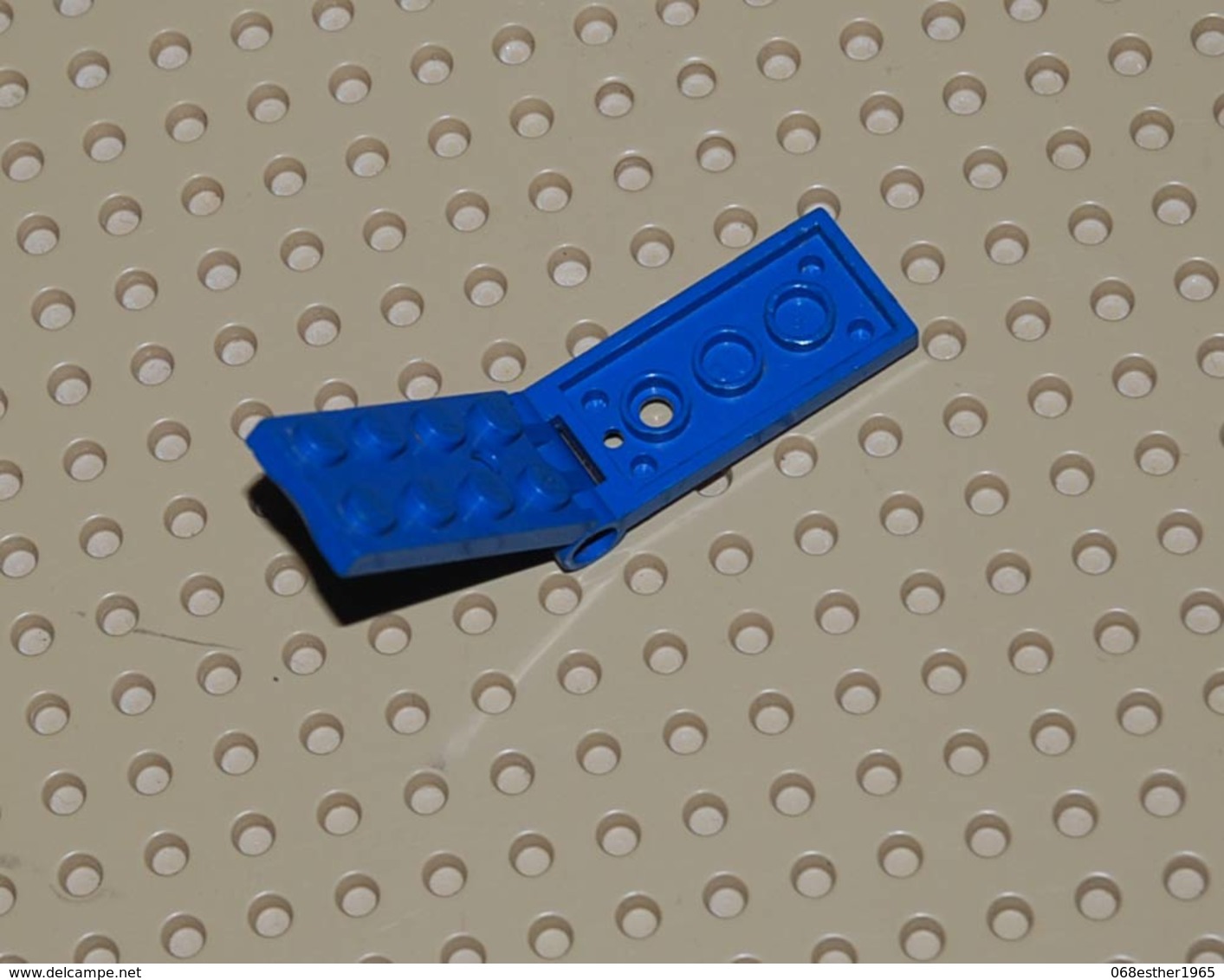 Lego Charnière Complete Plate Bleu Space Etc 2x4 Ref 3149c01 - Lego Technic