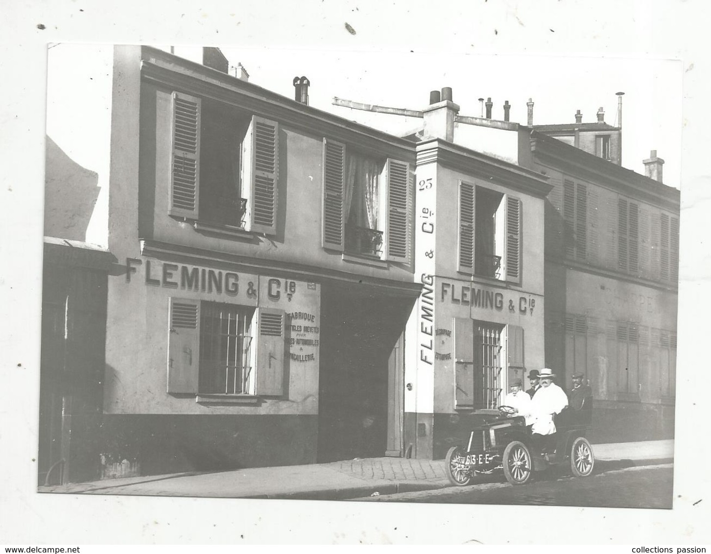 Photographie Issue D'un Tirage D'une Plaque Photographique , 150 X 105 Mm , Automobile , Fleming & Cie - Automobiles