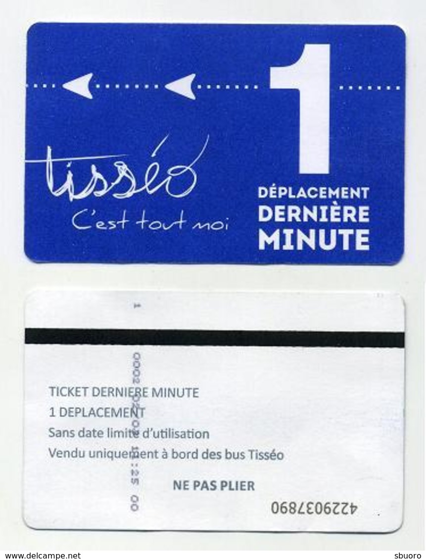 Ticket De Bus Tisséo Toulouse 2019 - 1 Déplacement Dernière Minute - Vente Uniquement à Bord Des Bus Tisséo - Europe