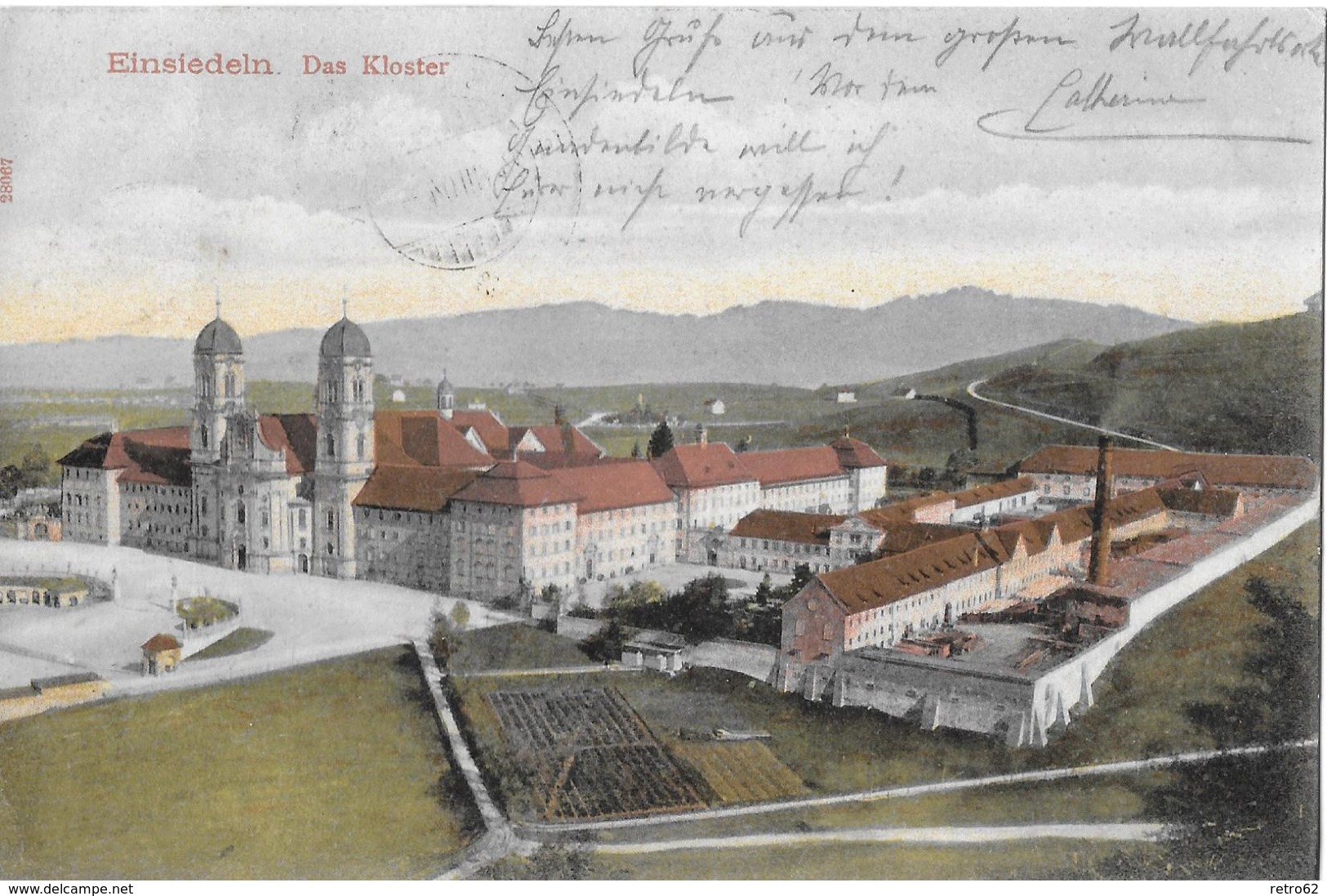 EINSIEDELN → Gesamtansicht Vom Kloster Anno 1904 - Einsiedeln