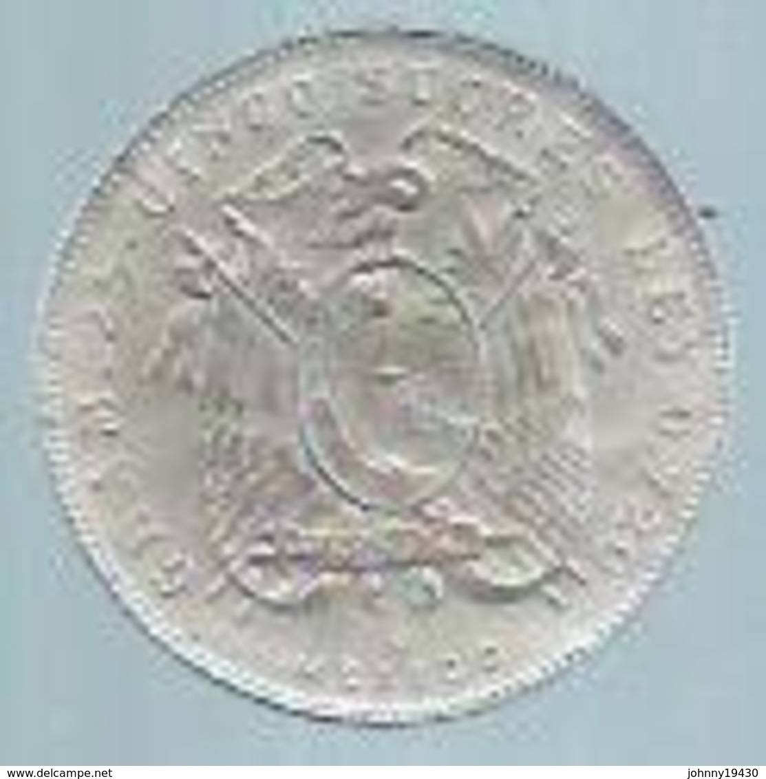 25 CINCO SUCRES - 1944 ( EQUATEUR )  PIECE ARGENT - 18 Grammes - Diamètre 3,8 Cm - Equateur