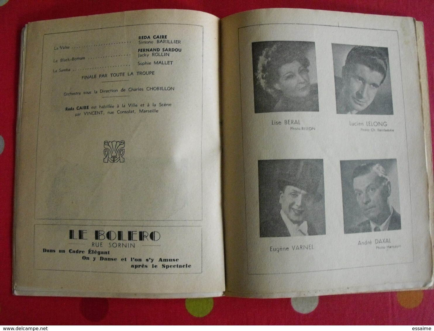 programme Elysée-Palace à Vichy. saison 1948