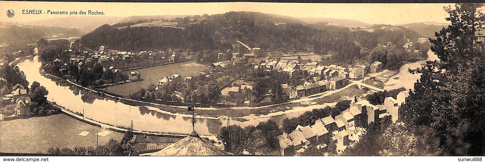 Esneux - Panorama Pris Des Roches (panorama Sur 2 Cartes) - Esneux