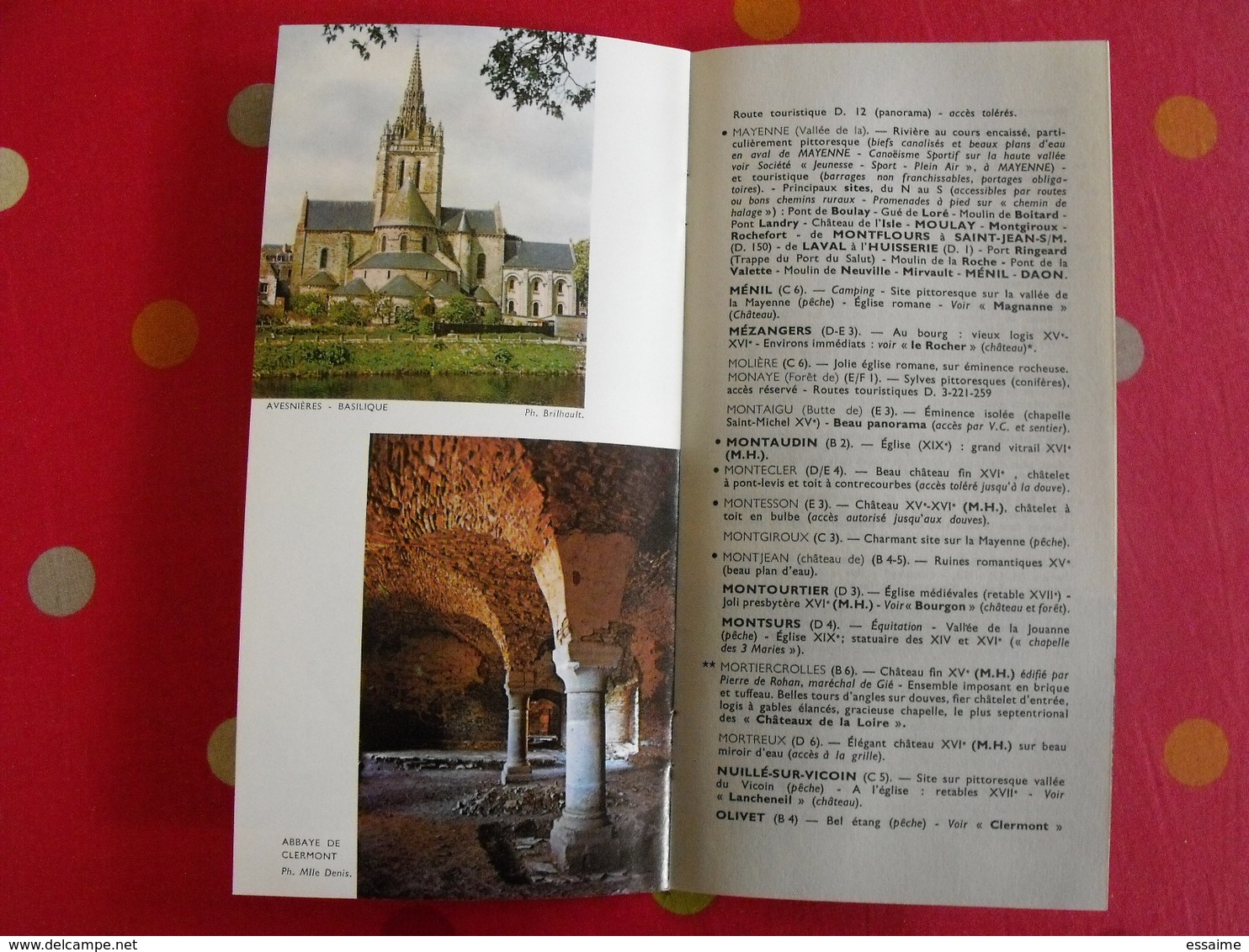 la Mayenne. memento des communes + photos touristiques. Laval Chateau-Gontier vers 1965