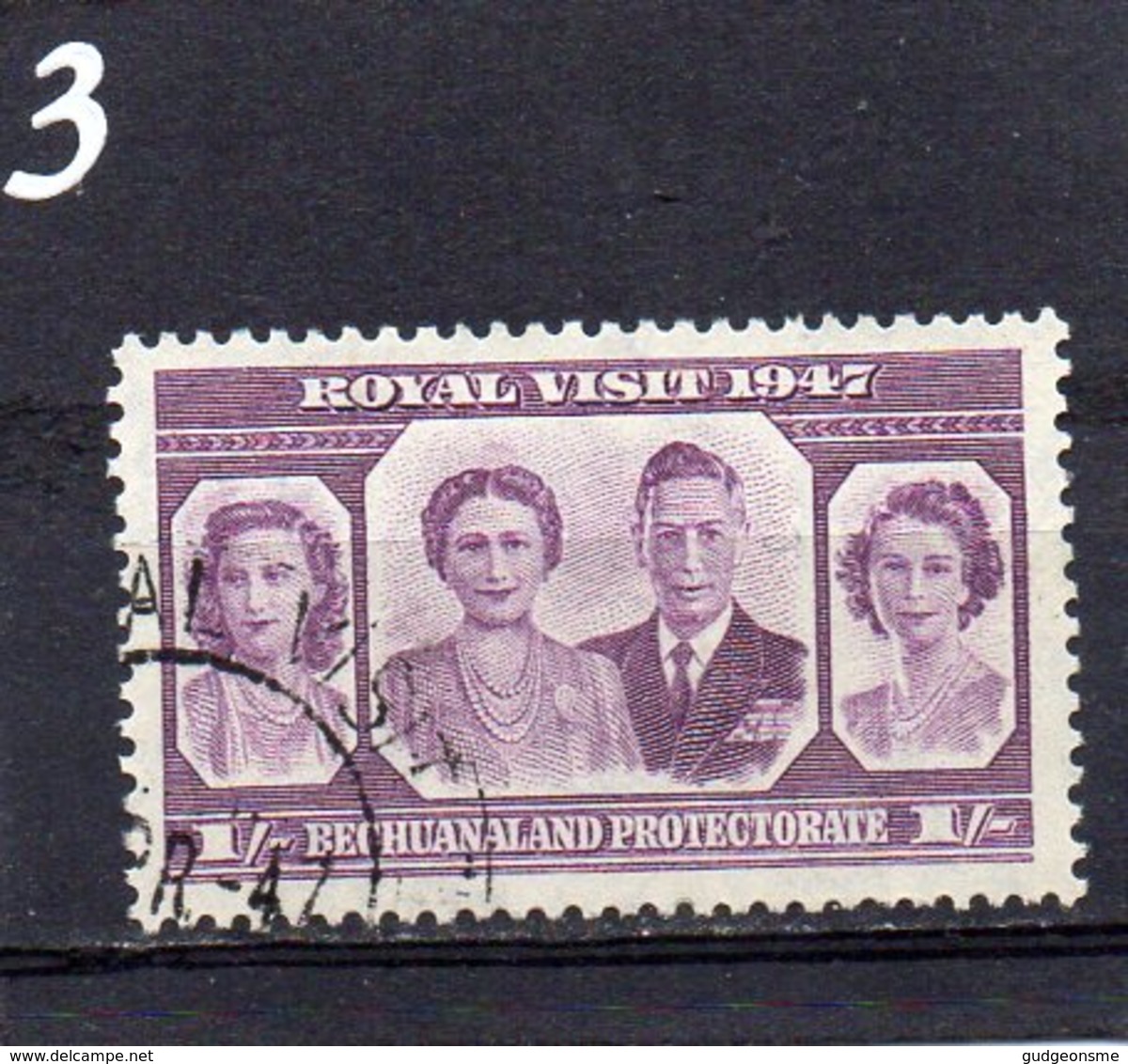 1947 Royal Visit 1/-  Used - 1885-1964 Bechuanaland Protectorate