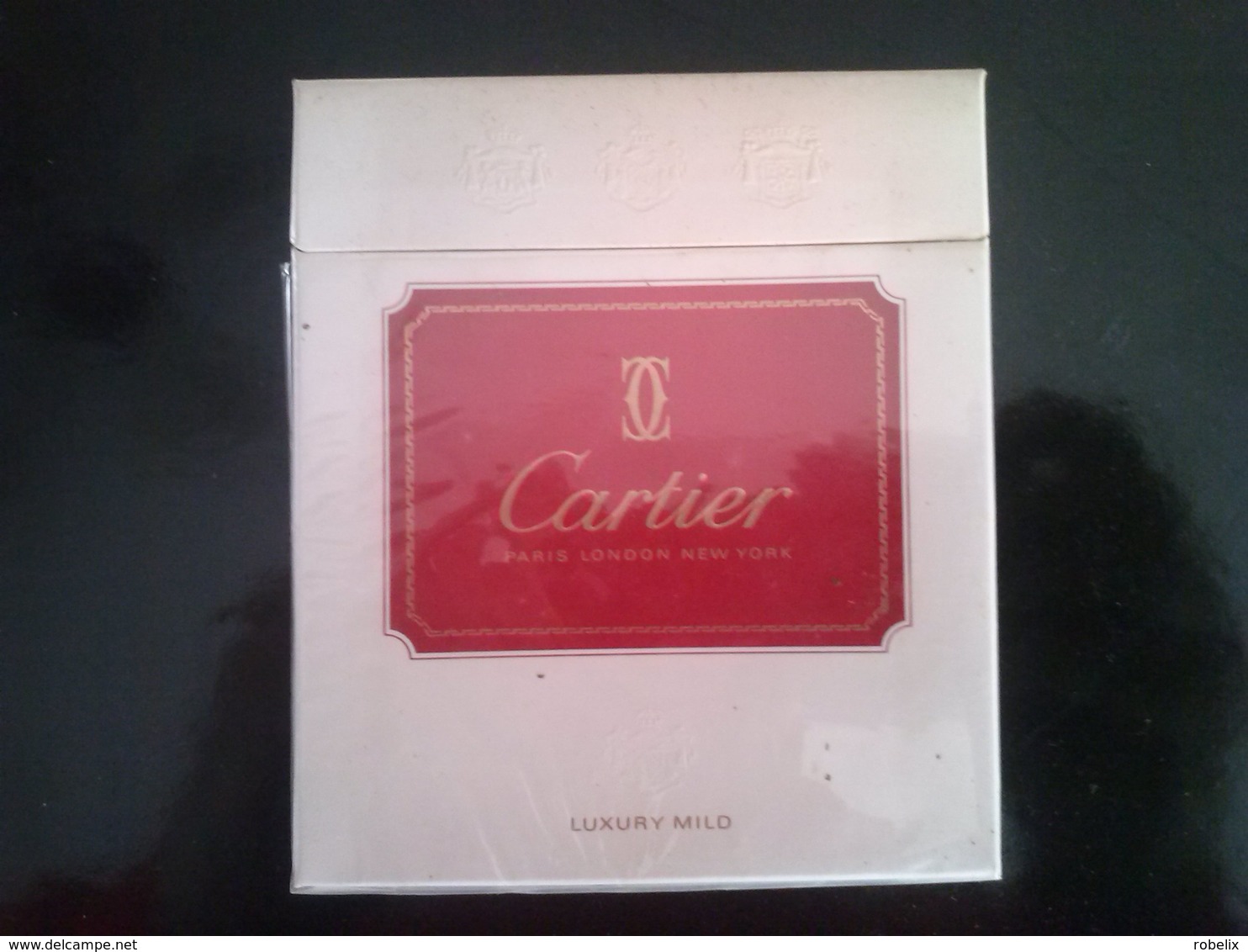 CARTIER - Empty Cigarettes Carton Box - Around (environ) 1970 - Etuis à Cigarettes Vides