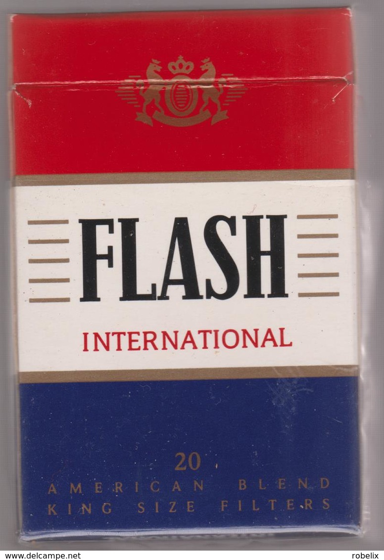 FLASH - Empty American Cigarettes Carton Box - Around (environ)   1970 - Etuis à Cigarettes Vides