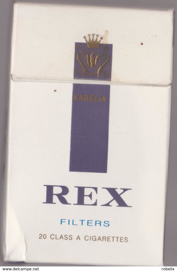 REX - Empty   Cigarettes Carton Box - Around (environ) 1970 - Etuis à Cigarettes Vides